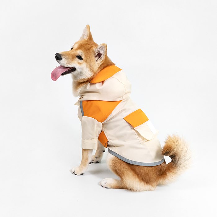 汪喵星球 - PEHOM 獨家聯名｜可調節防潑水狗狗雨衣&延伸片（汪喵拼色款）