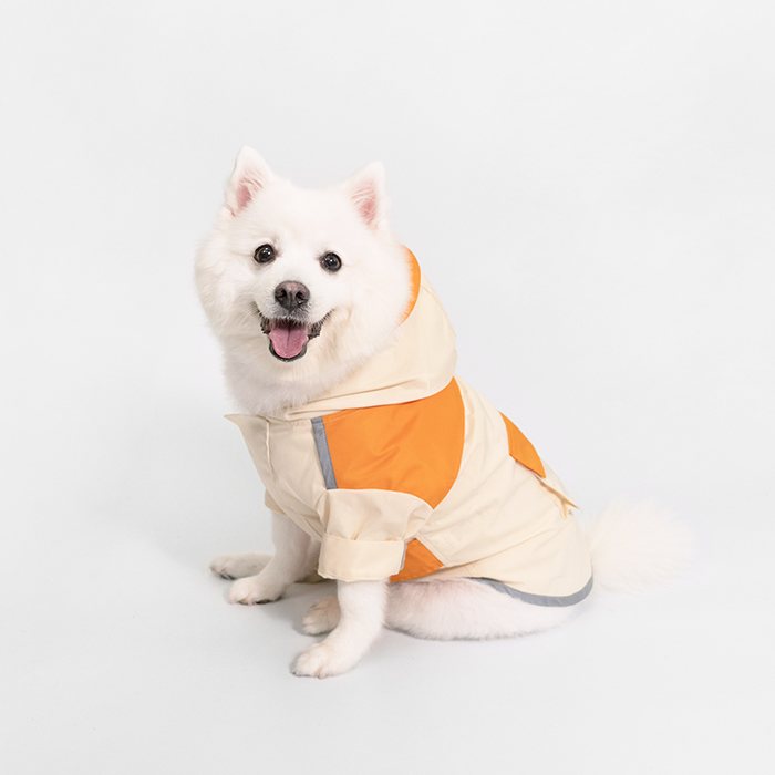 汪喵星球 - PEHOM 獨家聯名｜可調節防潑水狗狗雨衣&延伸片（汪喵拼色款）