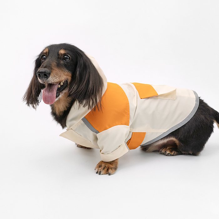 汪喵星球 - PEHOM 獨家聯名｜可調節防潑水狗狗雨衣&延伸片（汪喵拼色款）