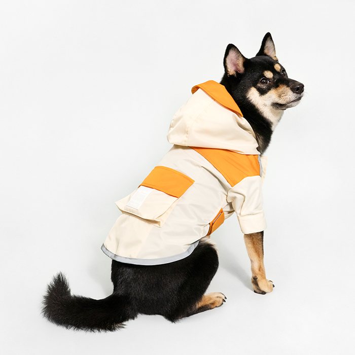 汪喵星球 - PEHOM 獨家聯名｜可調節防潑水狗狗雨衣&延伸片（汪喵拼色款）