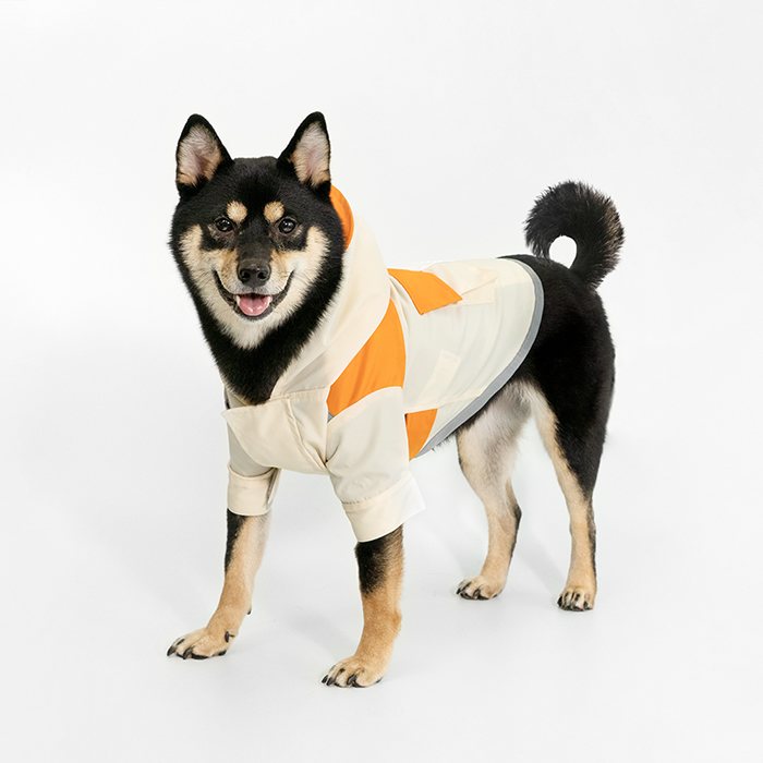 汪喵星球 - PEHOM 獨家聯名｜可調節防潑水狗狗雨衣&延伸片（汪喵拼色款）