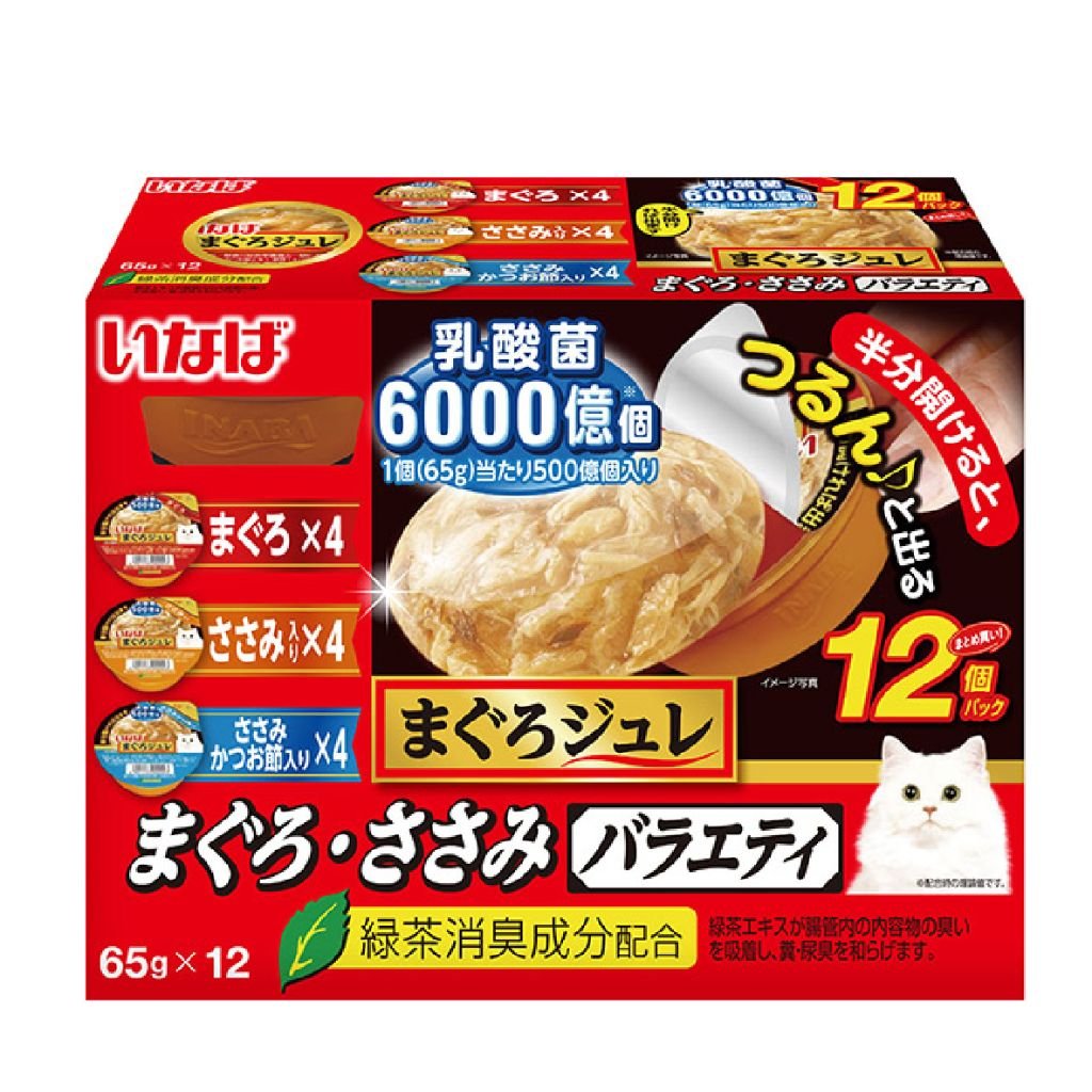 CIAO - INABA 乳酸菌吞拿魚凍杯(12個)系列 - 吞拿魚+雞肉 Patry(65g x12)