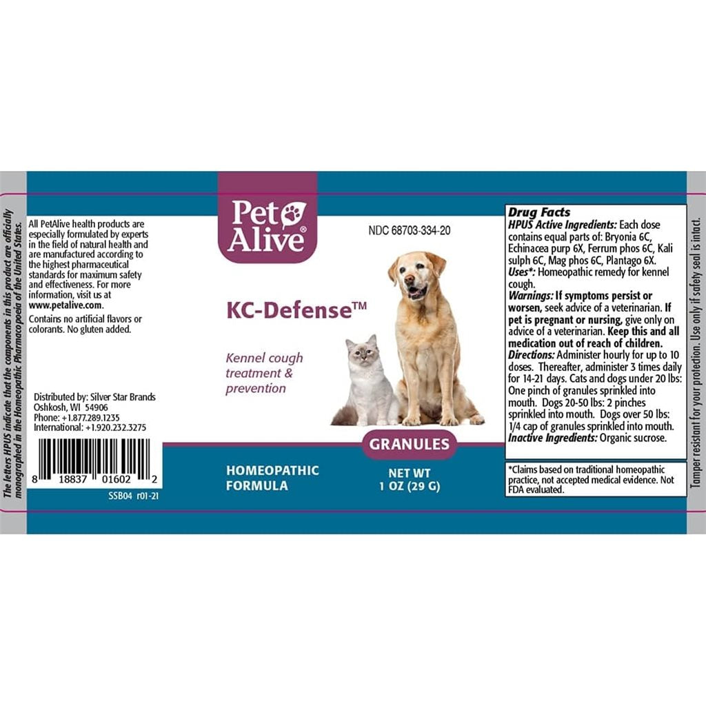 PetAlive - KC-Defense 舒緩咳嗽及促進呼吸暢順