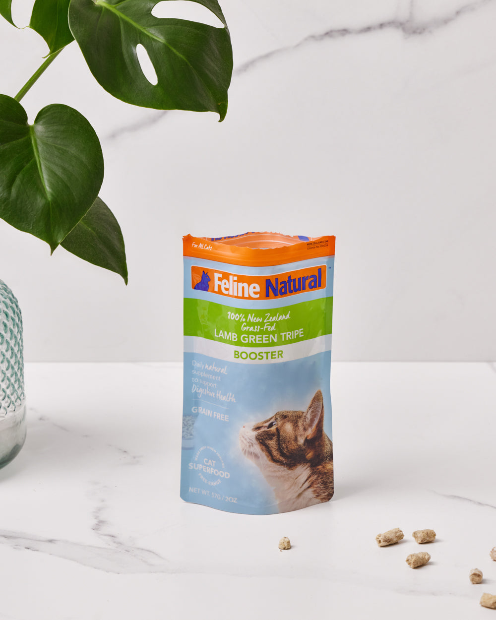 Feline Natural - F9凍乾健康貓小食 - 羊綠草胃貓營養補品