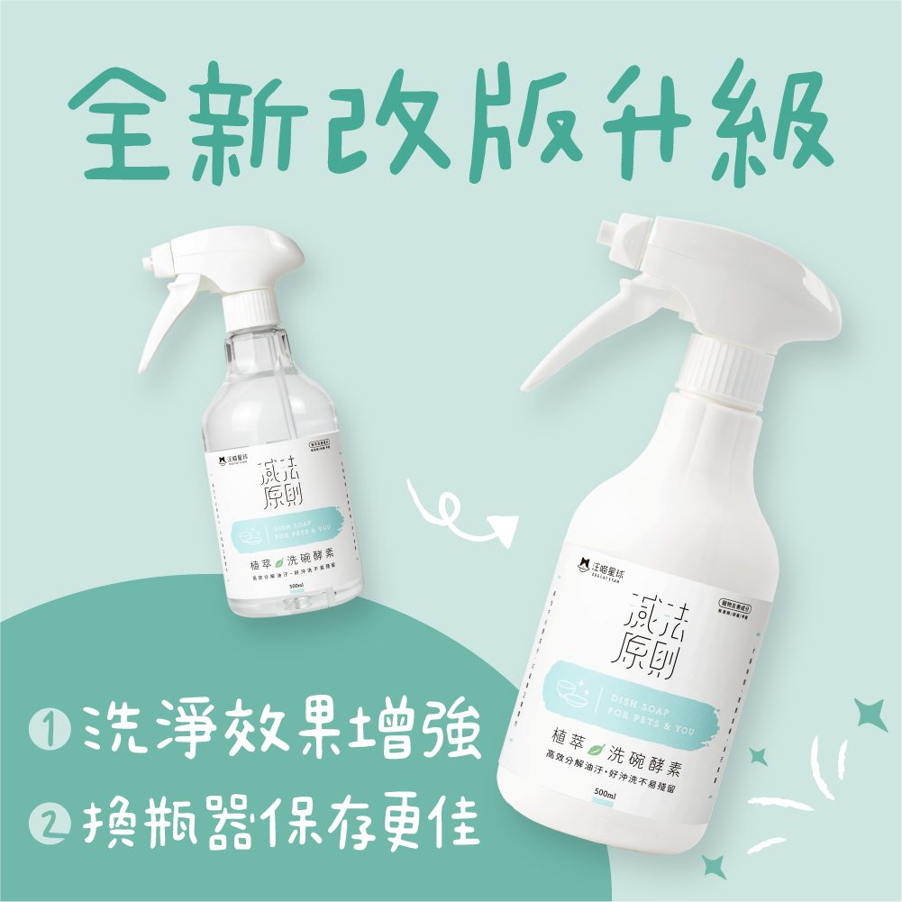 汪喵星球 - 汪喵植萃洗碗酵素＆補充瓶