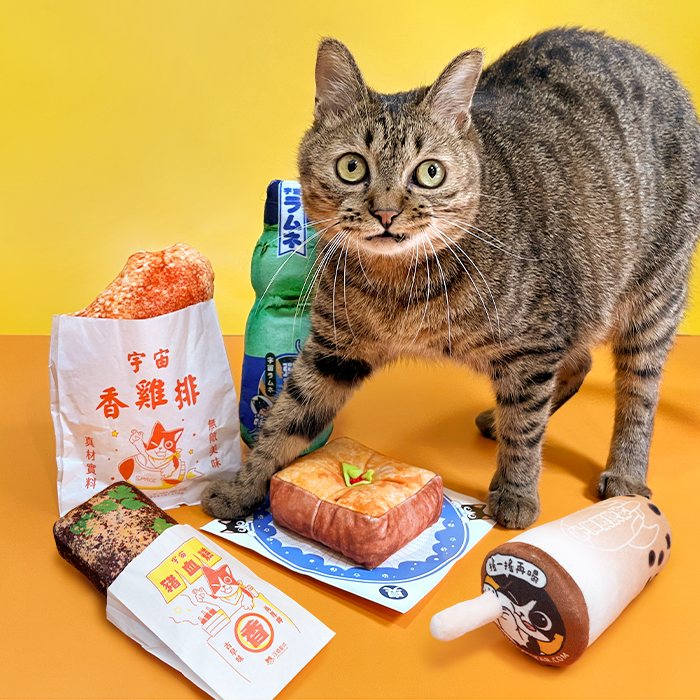 汪喵星球 - 台灣小吃安撫貓草包