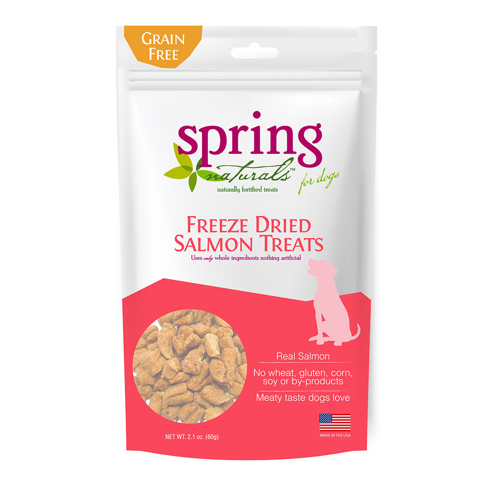 Spring Naturals - 冷凍脫水狗小食系列（小魚乾／牛肉／三文魚）