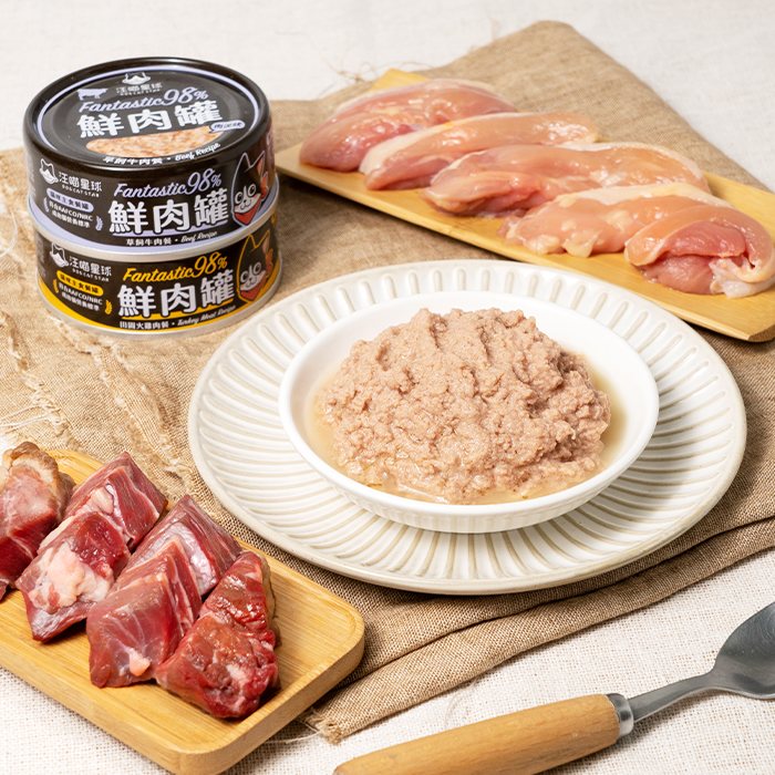 汪喵星球 - 貓主食罐｜鮮肉罐｜貓咪98%無膠鮮肉主食罐