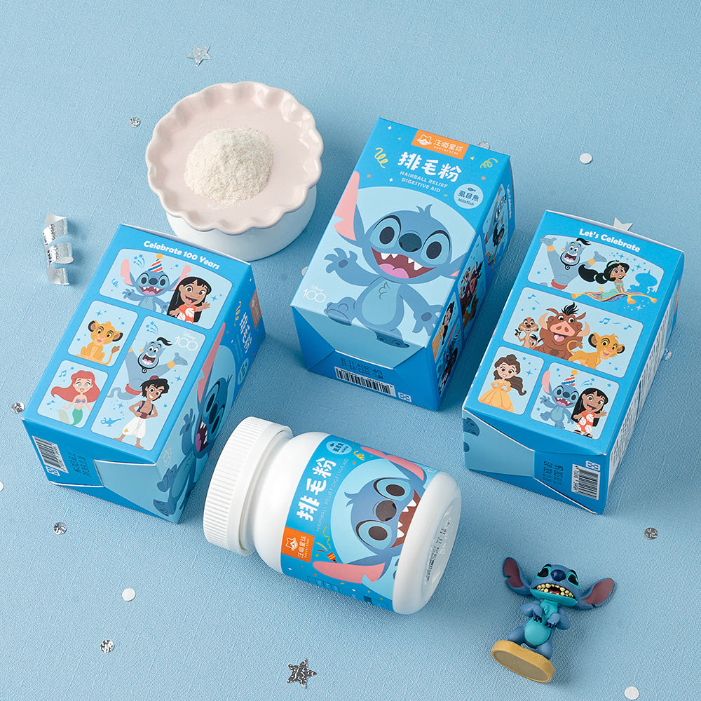 汪喵星球 - 迪士尼系列汪喵排毛粉（大眼仔／勞蘇／史迪仔）