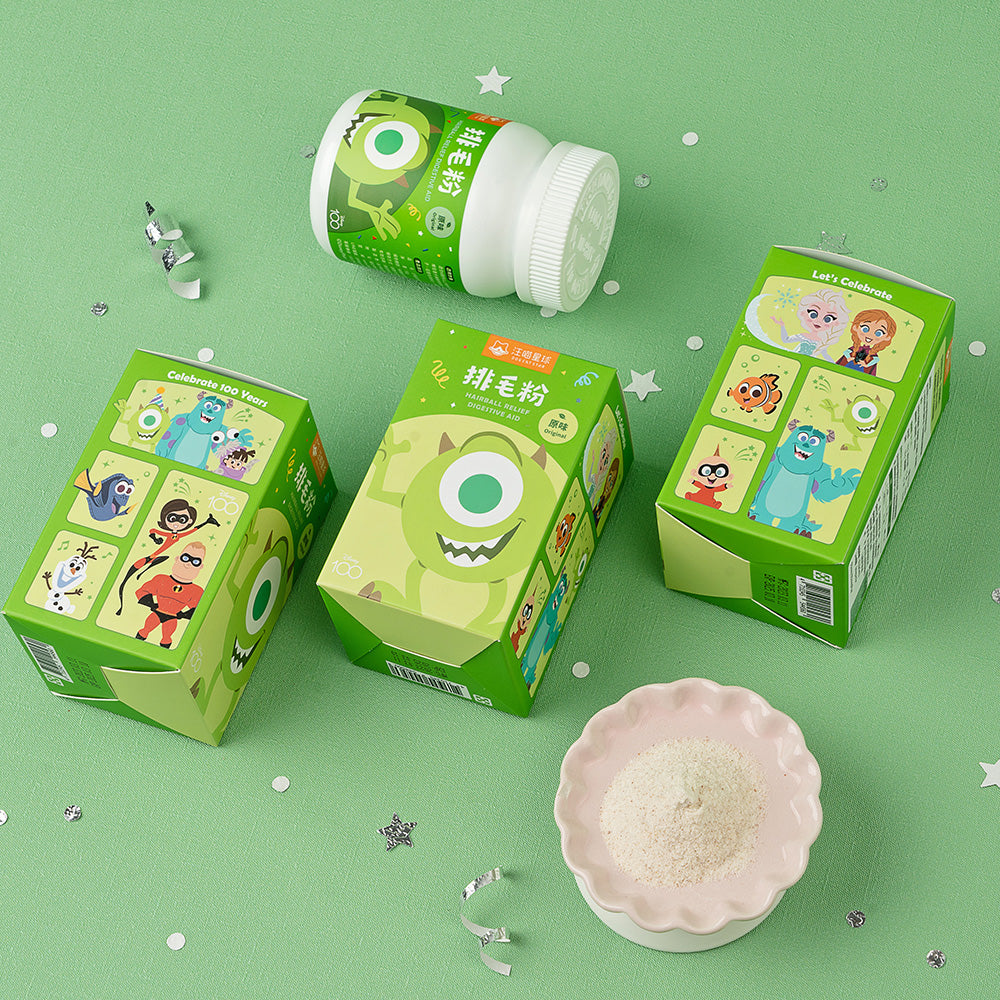 汪喵星球 - 迪士尼系列汪喵排毛粉（大眼仔／勞蘇／史迪仔）