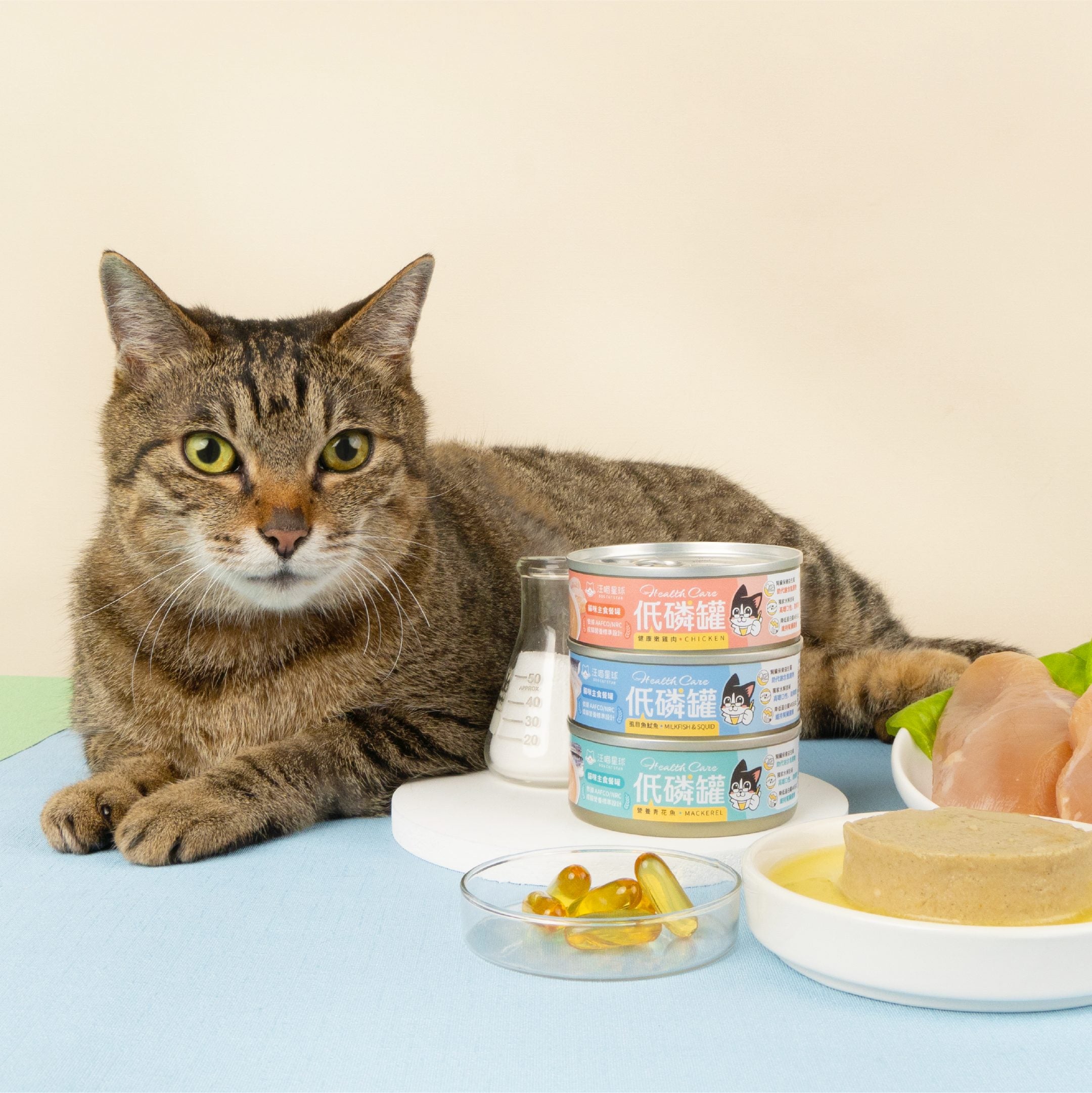 汪喵星球 - 貓咪低磷低蛋白主食罐