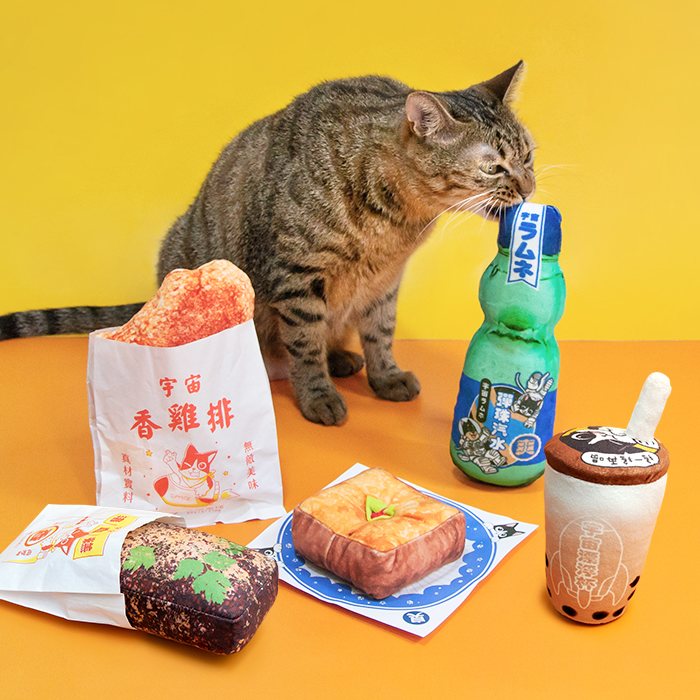 汪喵星球 - 台灣小吃安撫貓草包