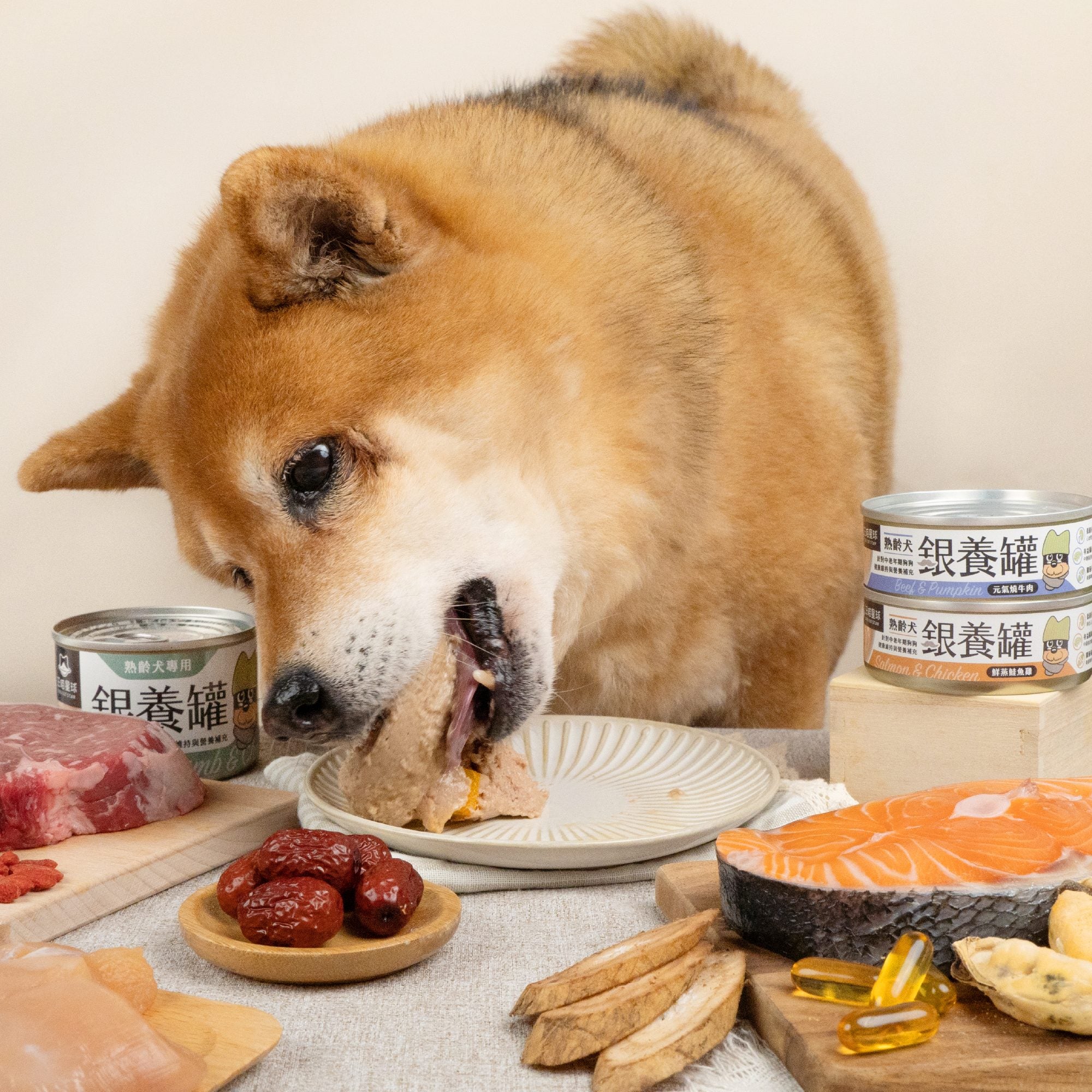 汪喵星球 - 銀養罐 熟齡犬無膠銀養主食罐（小罐80g／大罐165g）