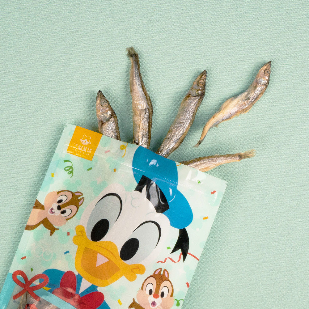 汪喵星球 - 迪士尼系列 冷凍乾燥原肉小零嘴（爆蛋柳葉魚）