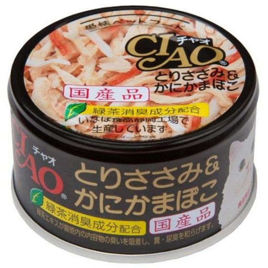 CIAO - 雞肉+蟹柳棒 貓罐頭 85g