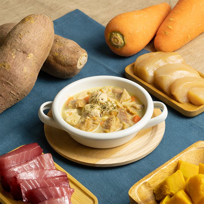 汪喵星球 - 貓咪 95% 鮮肉主食餐包（土雞煲／鰹魚燒）