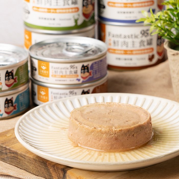 汪喵星球 - 95% 鮮肉無膠主食罐（小罐 80g／大罐 165g）
