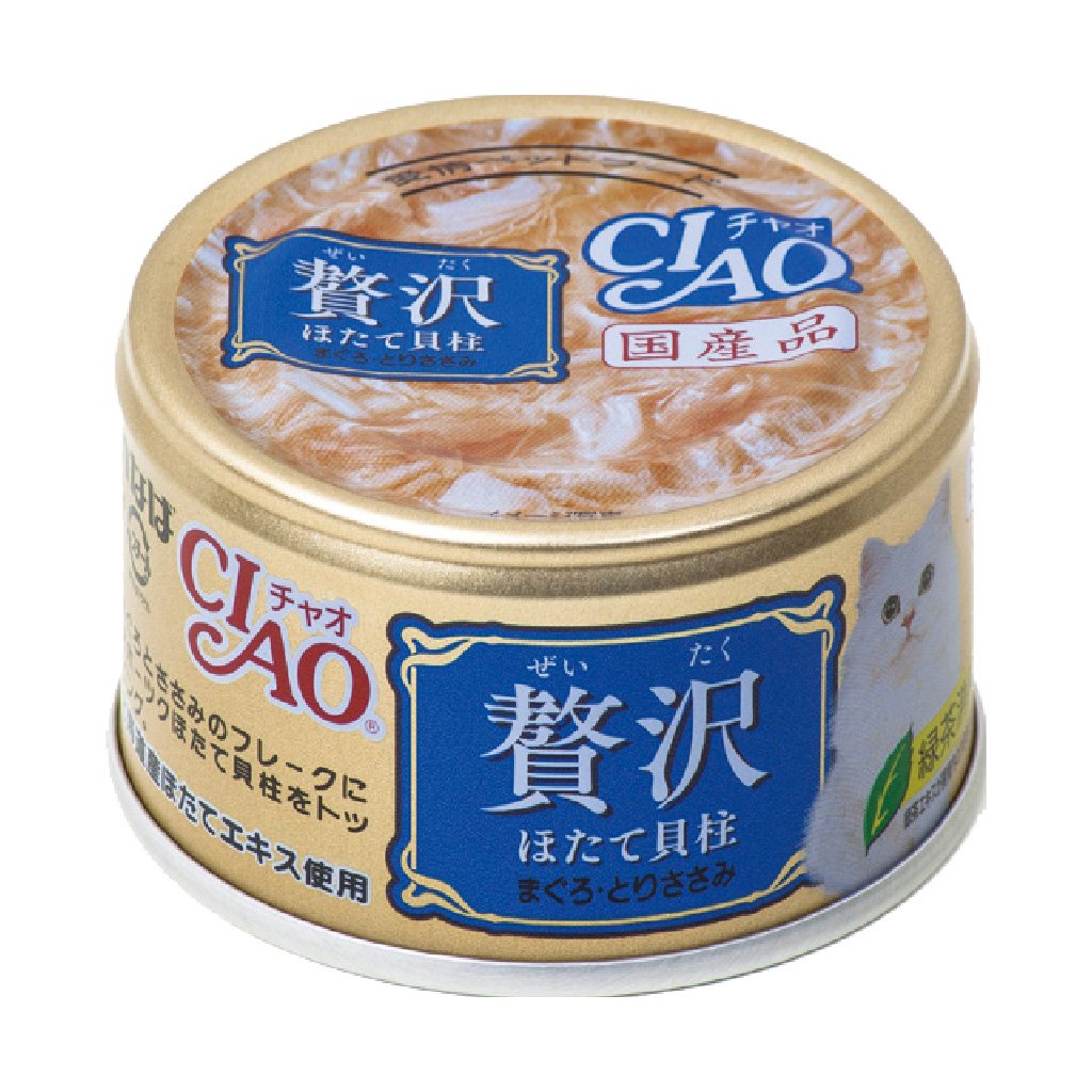CIAO - 奢華貓罐頭系列 帶子+吞拿魚+雞肉