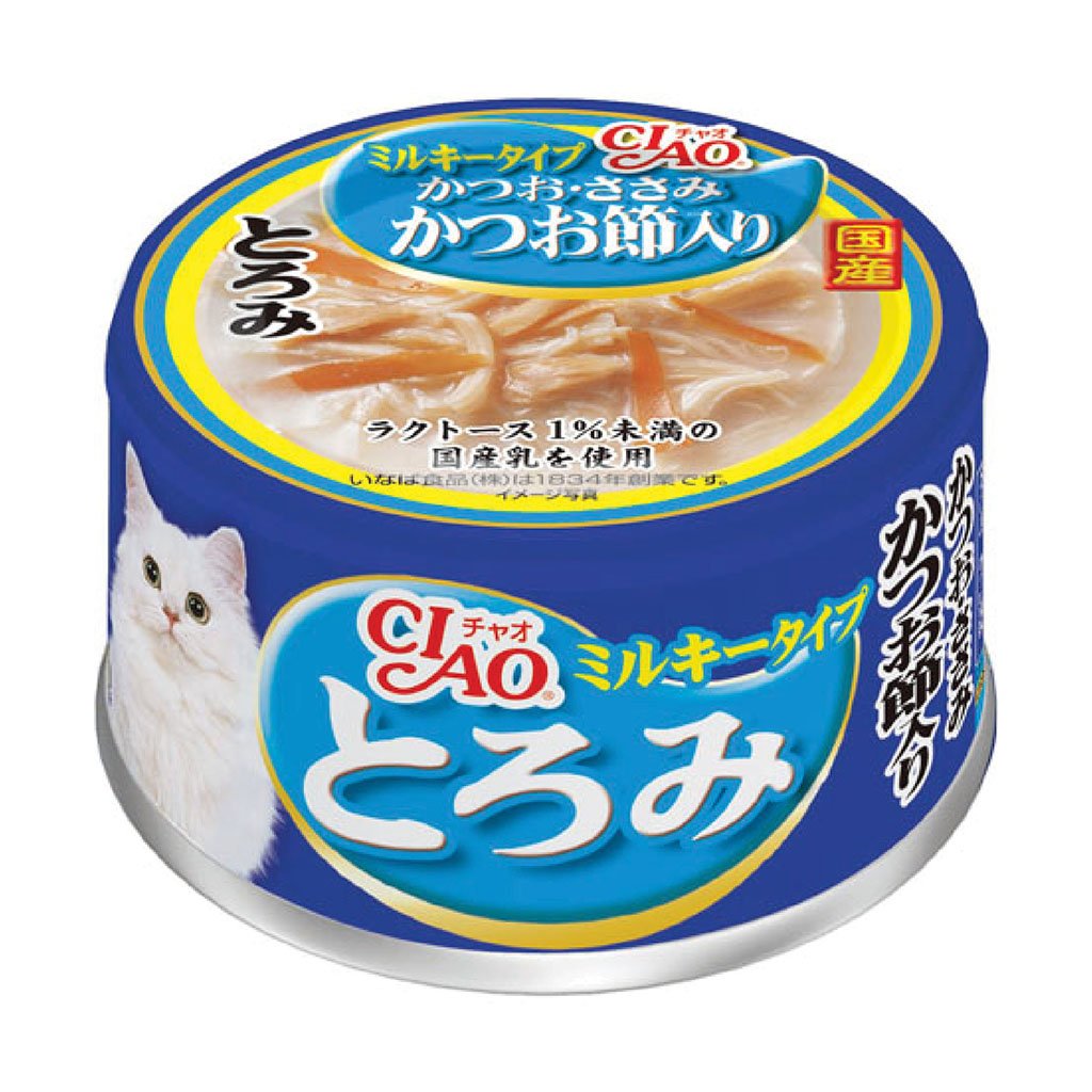 CIAO - 白湯 鰹魚・雞肉+木魚片 老貓罐 85g