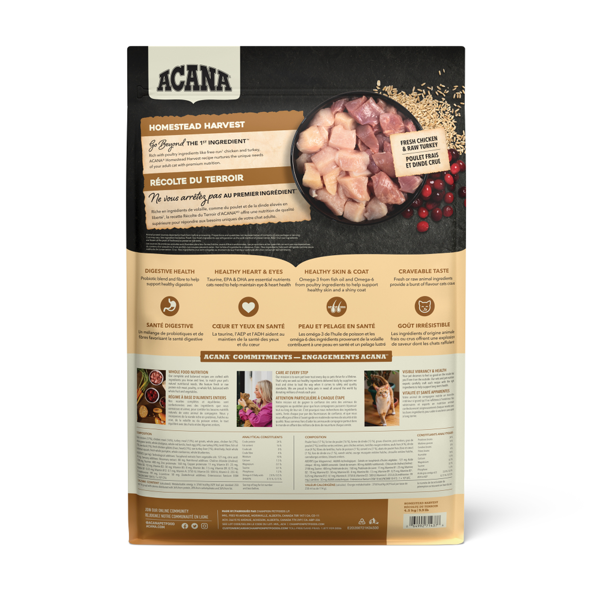 ACANA - 農場盛宴無穀配方貓糧（1.8kg／4.5kg）