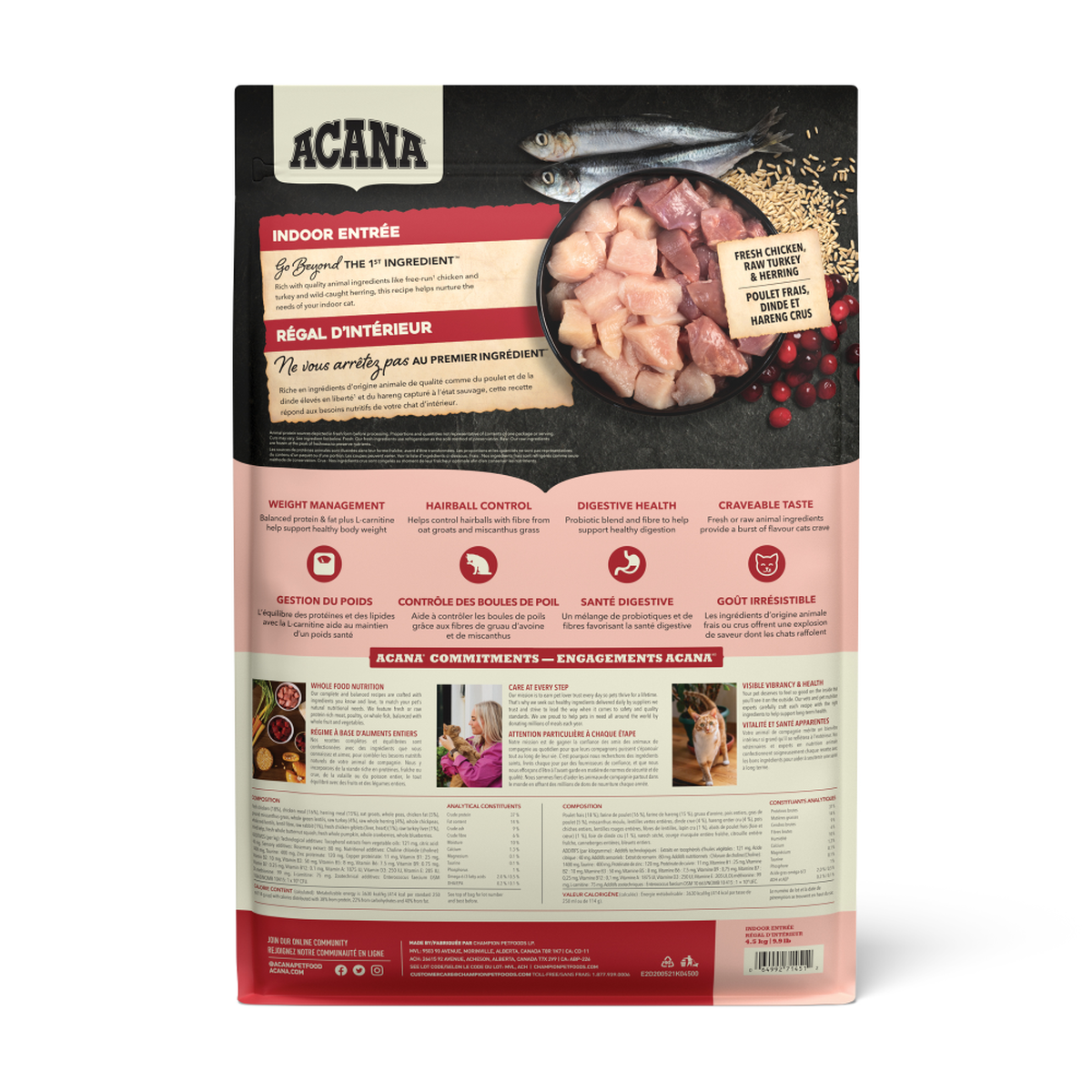 ACANA - 無穀室內貓乾糧（1.8kg／4.5kg）