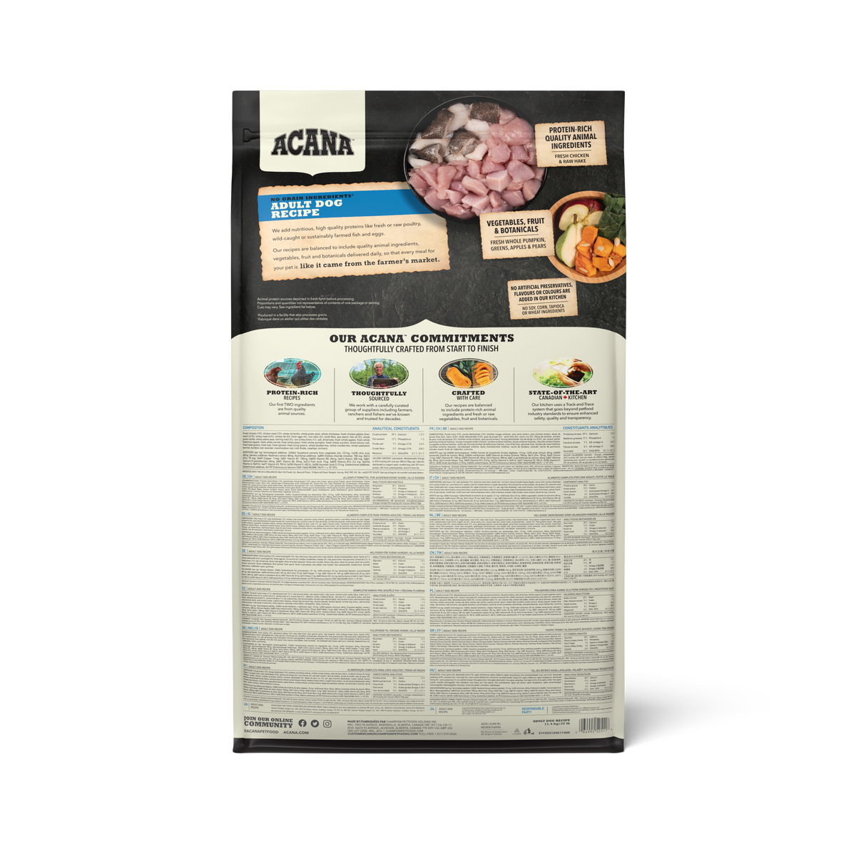 ACANA - 成犬無穀配方飼料（2kg／6kg／11.4 kg）