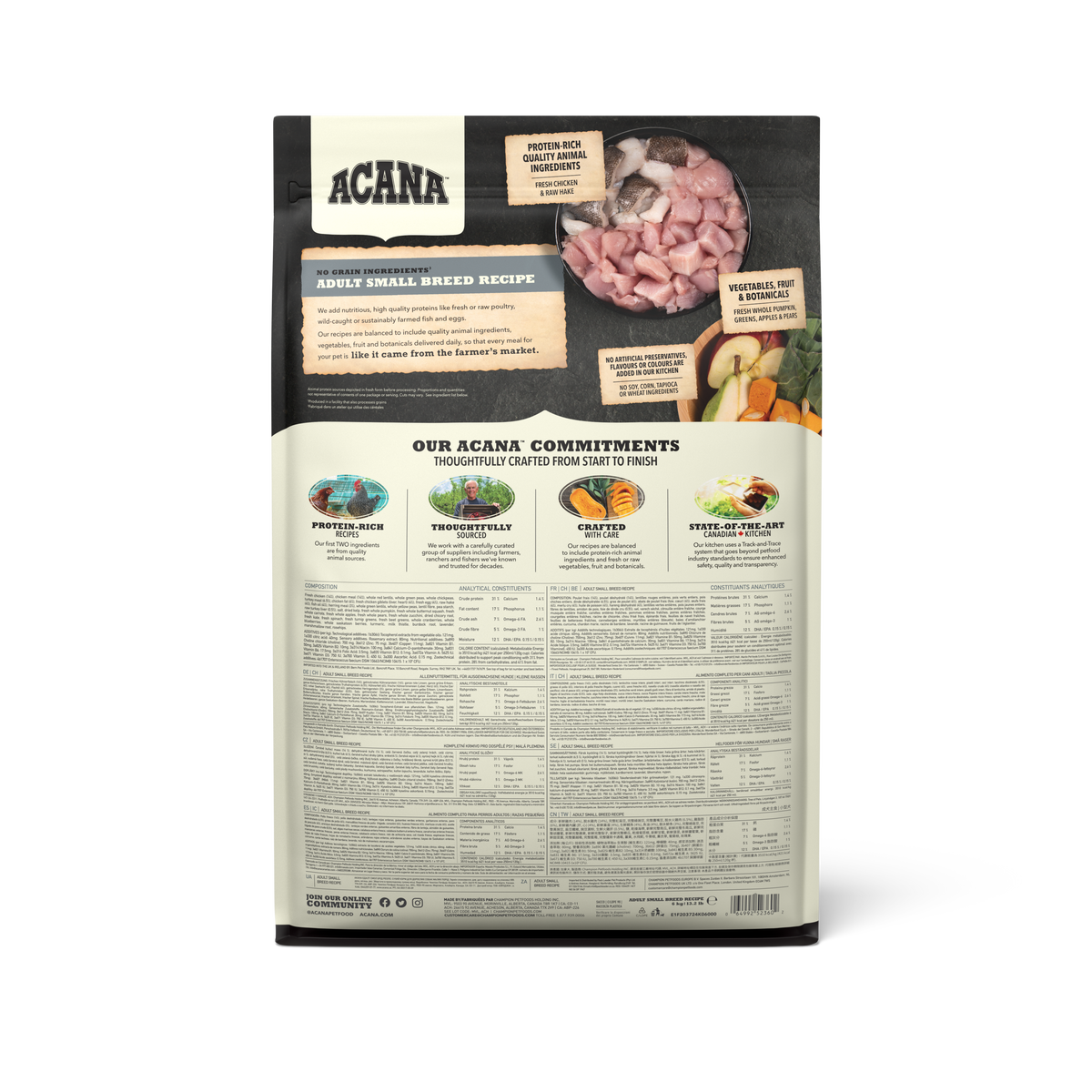 ACANA - 挑嘴小型成犬無穀配方飼料（2kg／6kg）