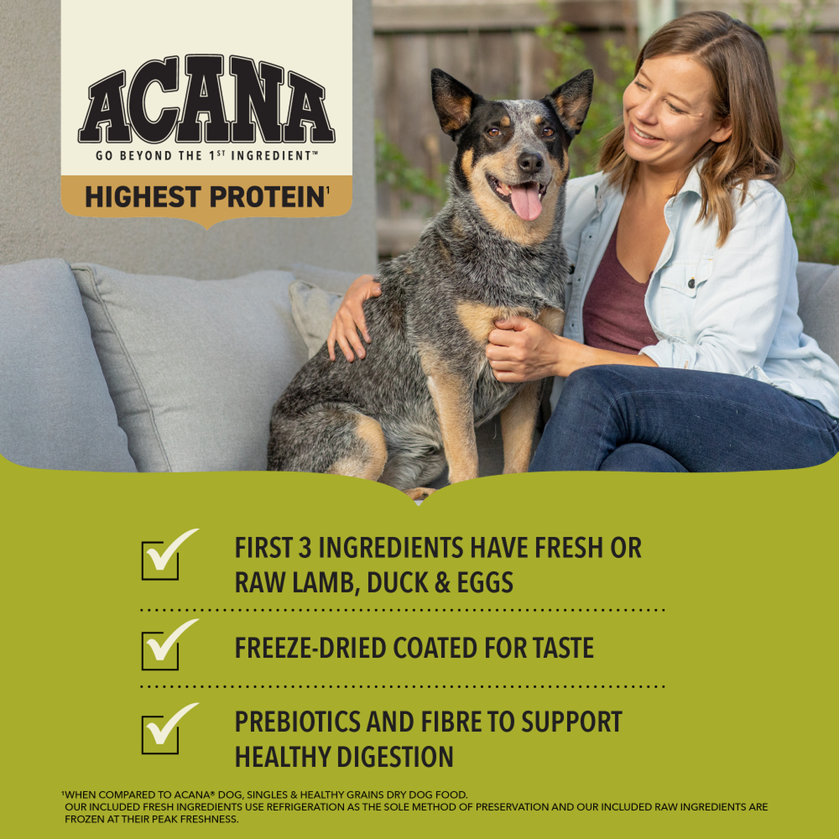 ACANA - 無穀物狗糧地域素材草原配方（2kg／11.4 kg）