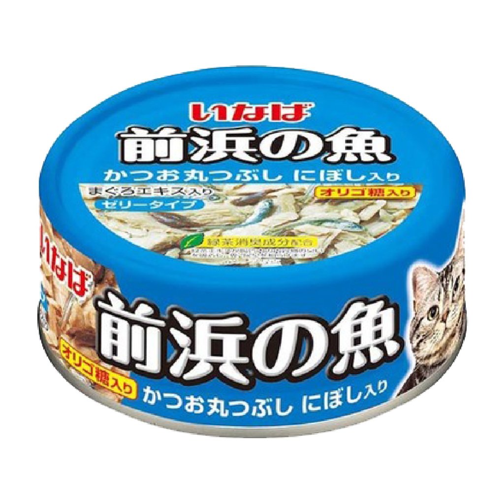 CIAO - 前浜の魚系列 鰹魚(原條拆肉) 小沙甸魚貓罐頭 115g