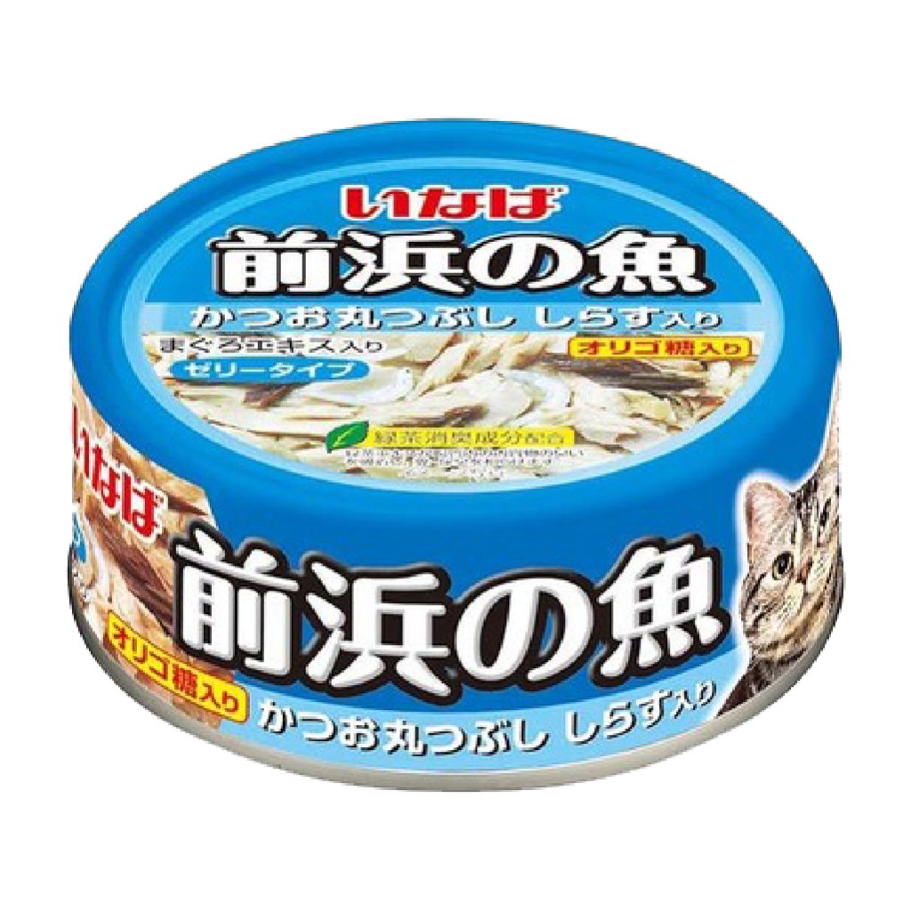 CIAO - 前浜の魚系列 鰹魚(原條拆肉)白飯魚貓罐頭 115g