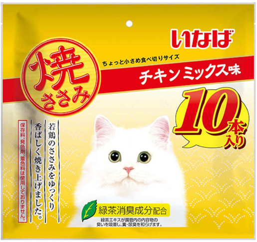 CIAO - 貓零食 燒雞柳（ 雞肉 MIX 貓用）10本