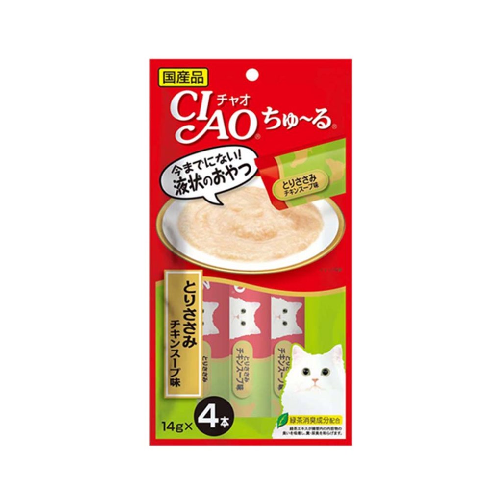 CIAO -貓零食 雞湯味雞肉醬肉泥 4本