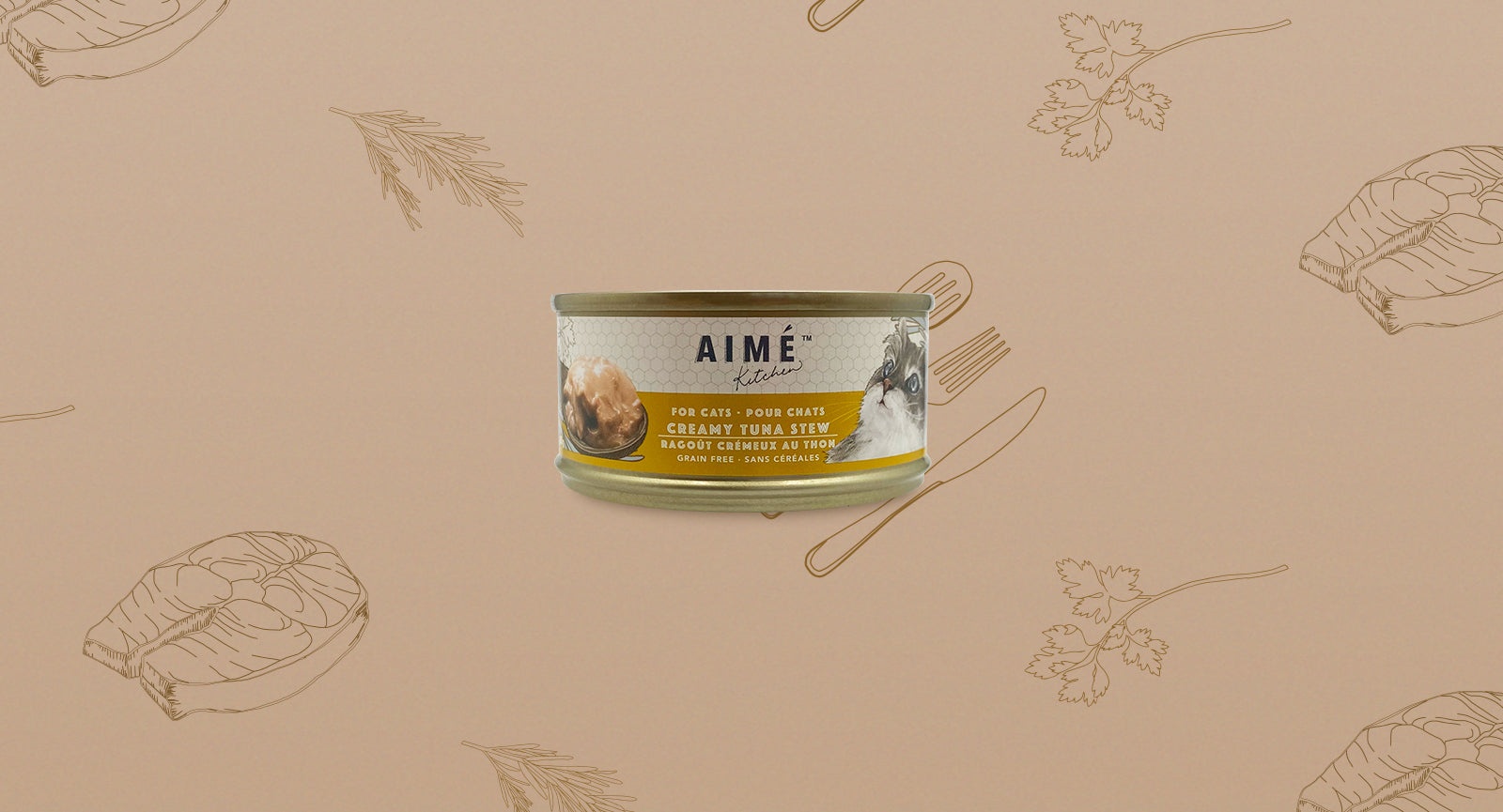 Aimé Kitchen - 啖啖肉補水系列 - 無穀物營養貓罐