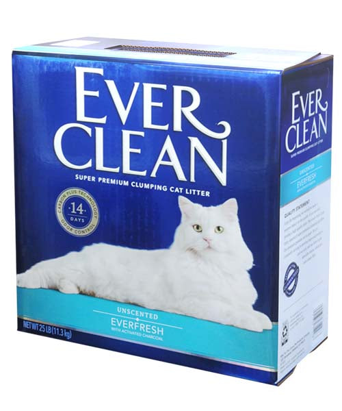 EverClean 藍鑽 藍標雙重除臭貓砂 (無香味) 25lbs