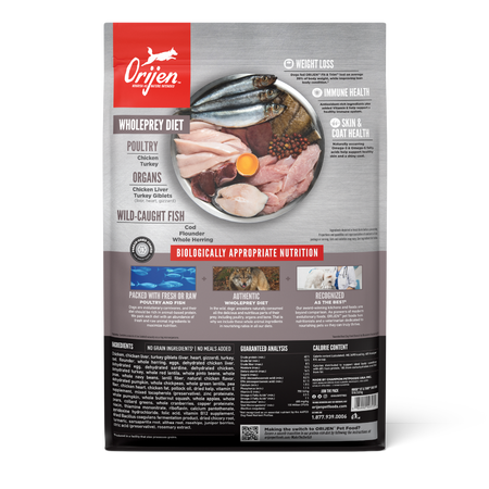 Orijen - 無穀物健美配方狗乾糧（2kg／6kg／11.4kg）