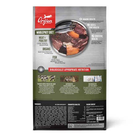 Orijen - 無穀物凍原配方狗乾糧（2kg／6kg）