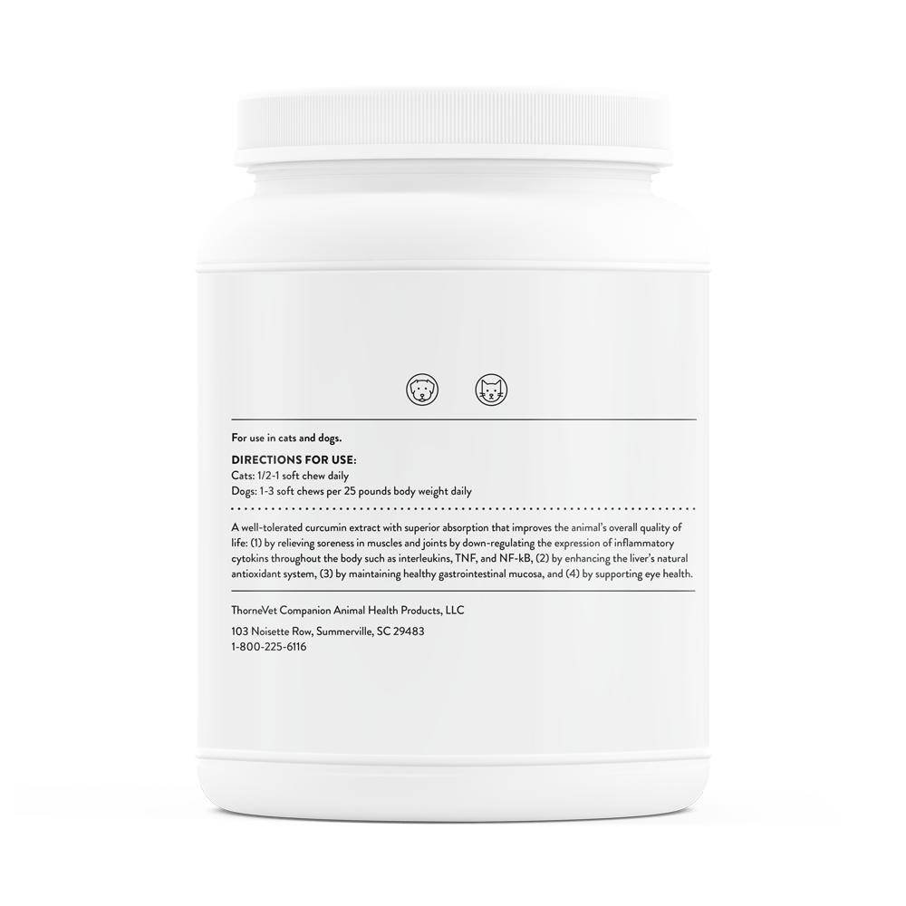 THORNE - CurcuVet-SA50 薑黃素 90 粒（貓／小型犬適用）