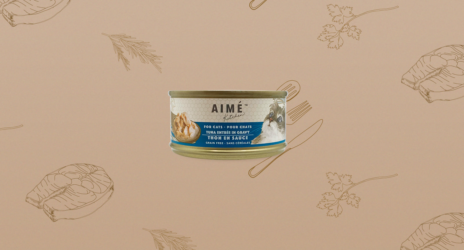 Aimé Kitchen - 啖啖肉補水系列 - 無穀物營養貓罐