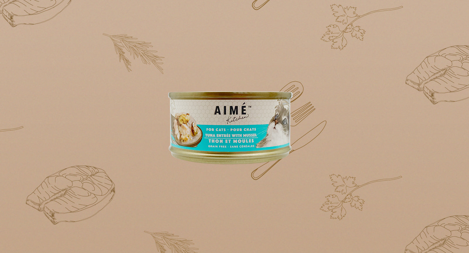 Aimé Kitchen - 啖啖肉補水系列 - 無穀物營養貓罐