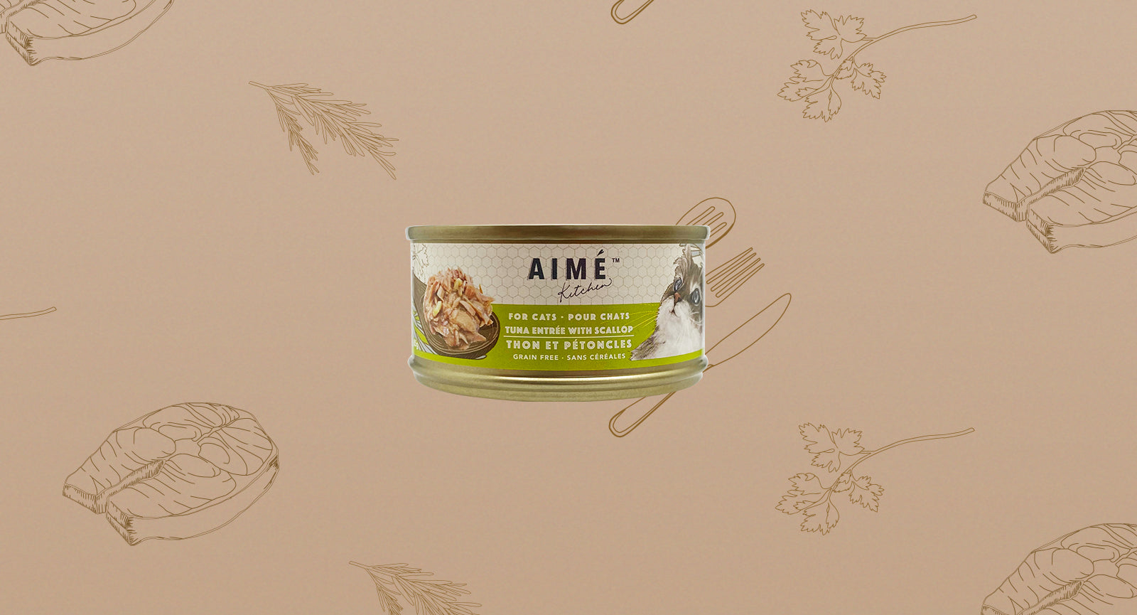 Aimé Kitchen - 啖啖肉補水系列 - 無穀物營養貓罐